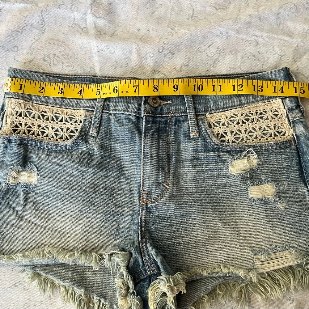 Hollister vintage‎ Blue Jean Shorts Distressed Cut-Off Style
